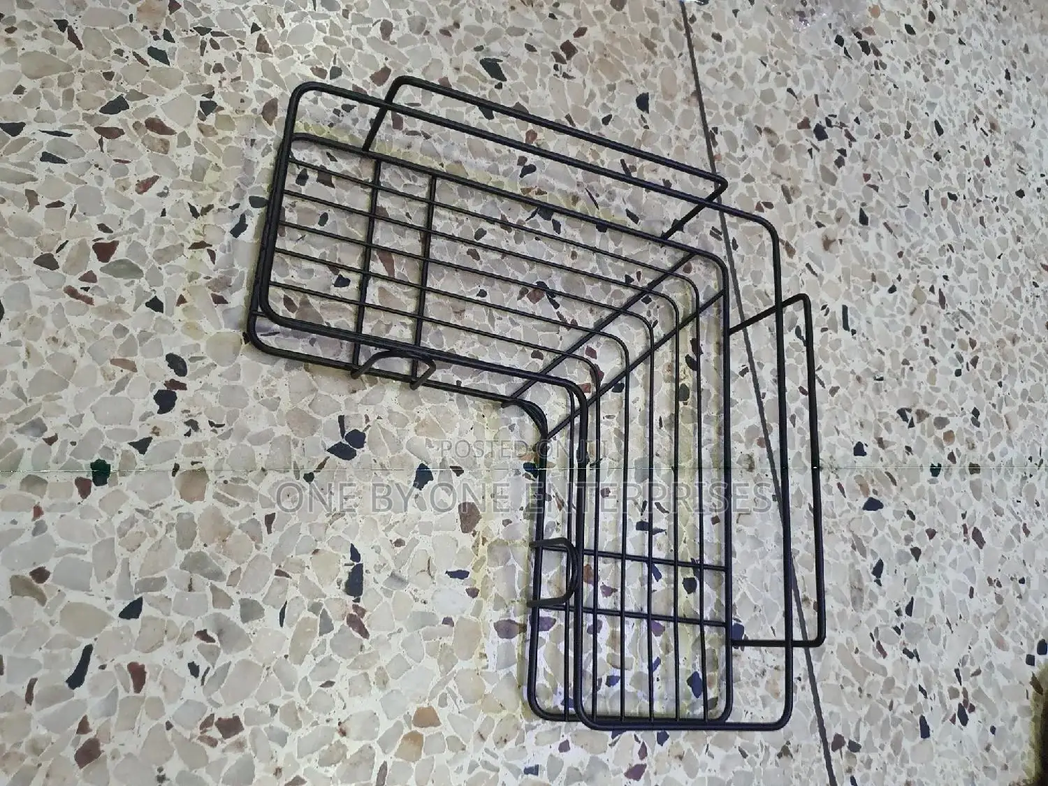 Stainless Steel Self-Adhesive Metal Storage Wall Shelves