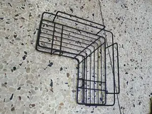 Stainless Steel Self-Adhesive Metal Storage Wall Shelves
