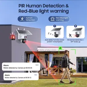 Outdoor Solar PTZ Ip Camera, 4g Sim Card, With Floodlights