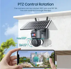 Solar Camera, PTZ 4g Sim Card, Dual Lens Night Vision
