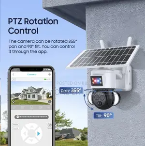 Solar PTZ Camera, 4g Sim Card, Dual Lens AI Tracking