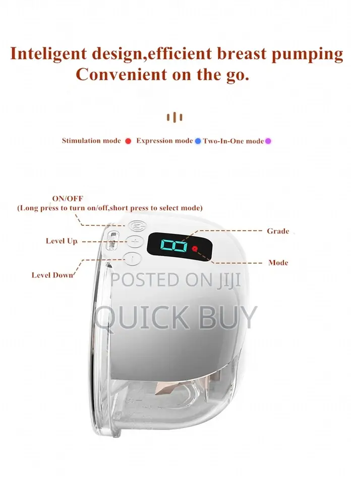 Noiseless Rechargeable Wearable Breat Pump