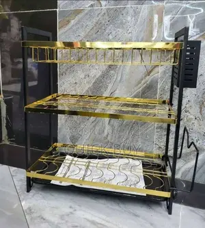 The New Gold 3 Layers Dish Rack