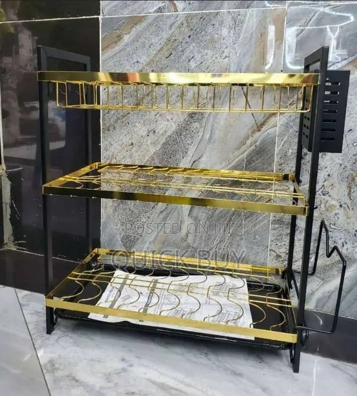 The New Gold 3 Layers Dish Rack