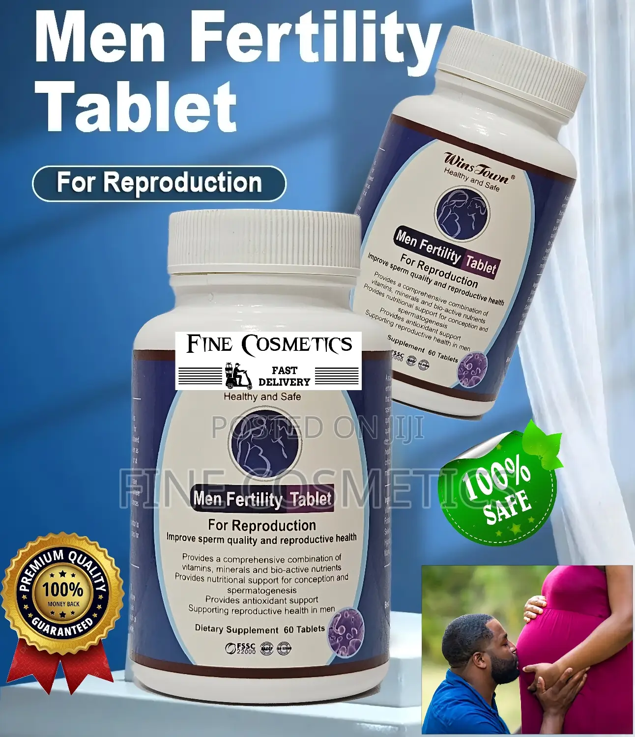 Men Fertility Tablet, Male Sperm Count Pill for Reproduction