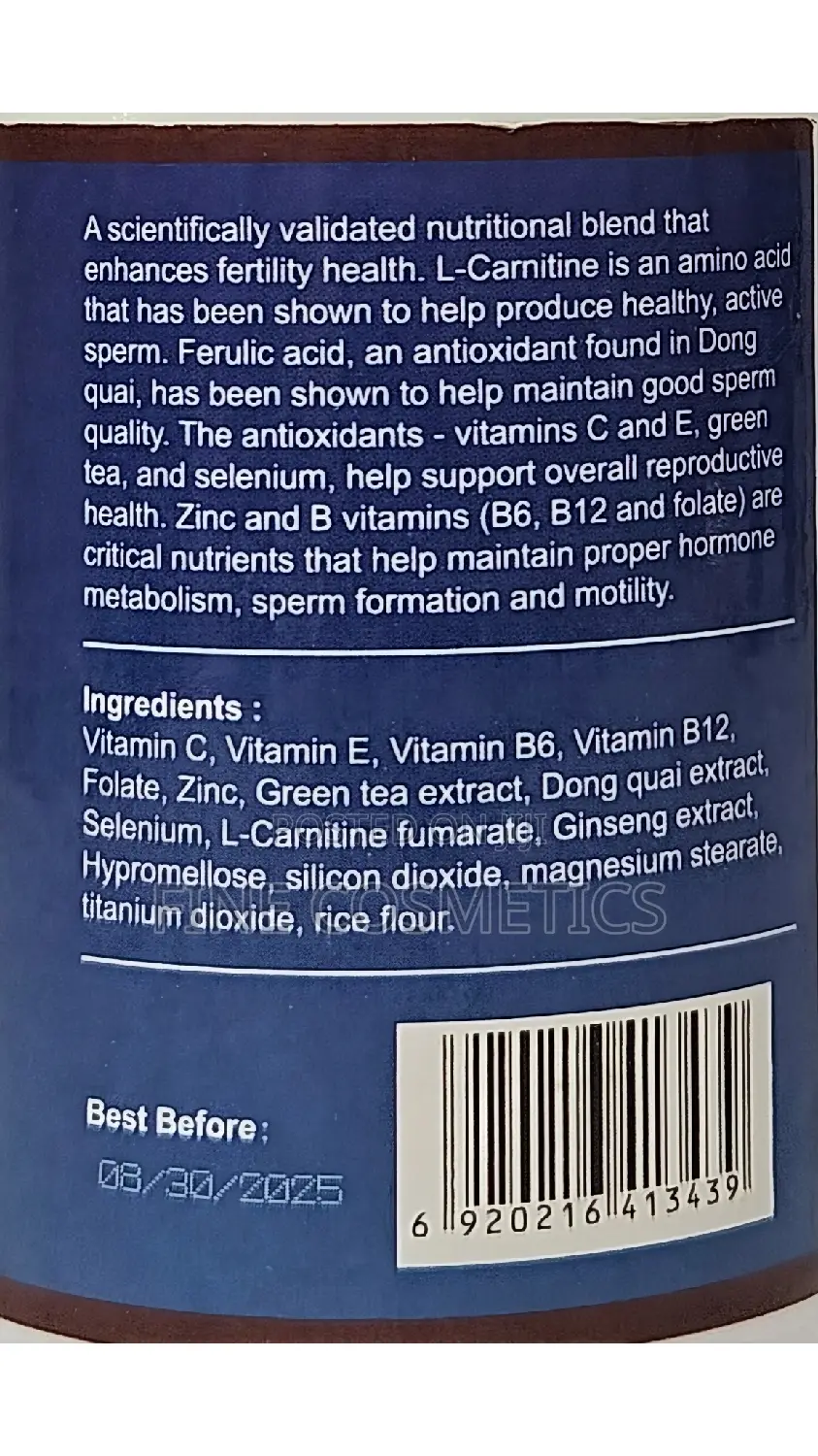 Men Fertility Tablet, Male Sperm Count Pill for Reproduction