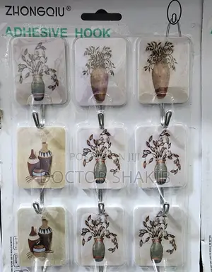 9pcs Heavy Duty Adhesive Hanging Hooks
