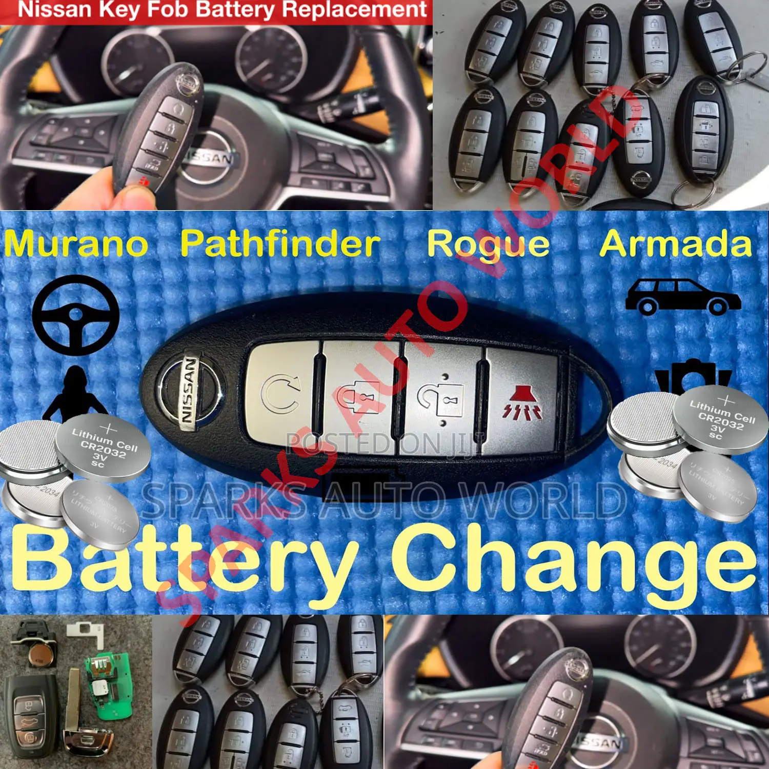 Nissan Key Cells Replacement