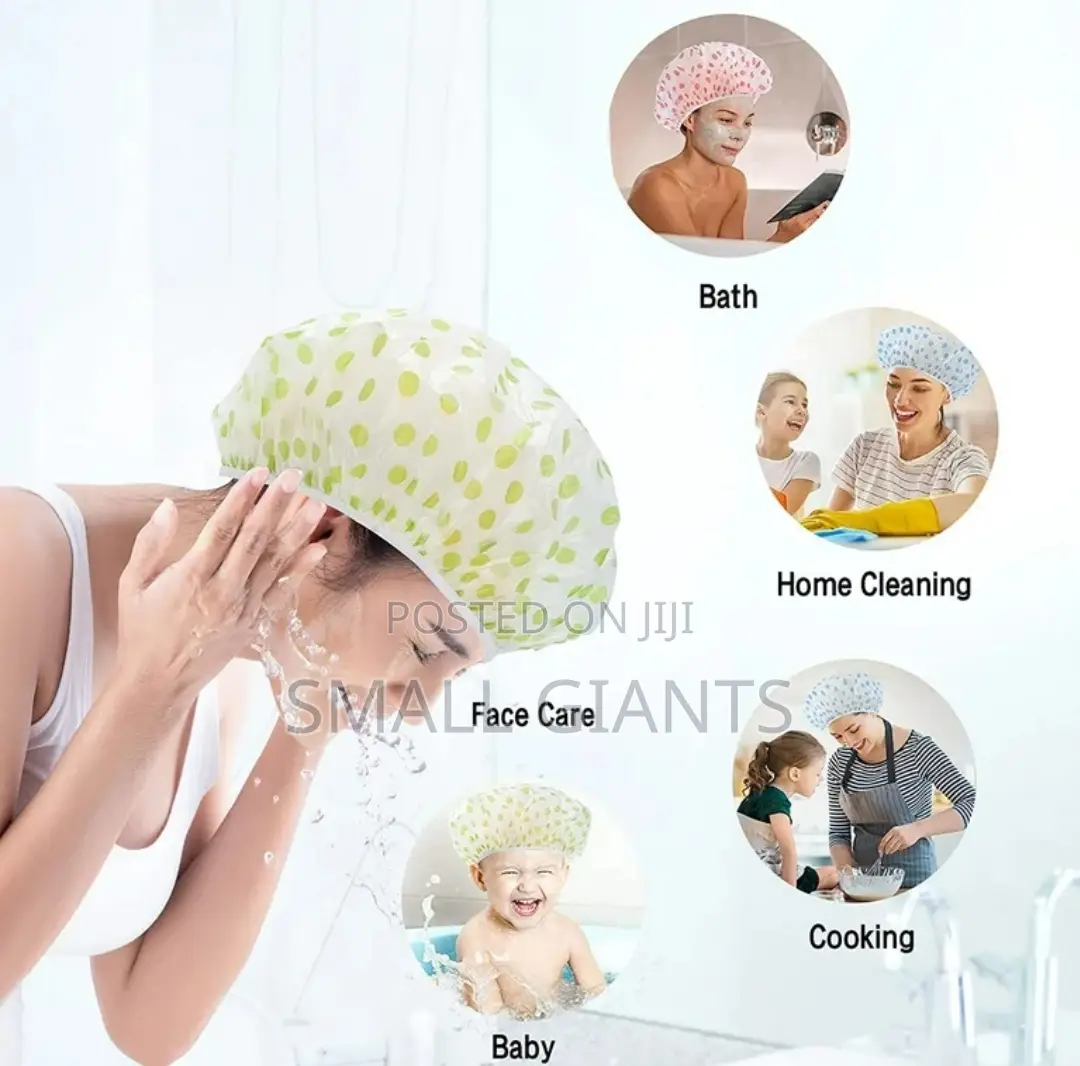 3pcs Bath and Shower Waterproof Caps