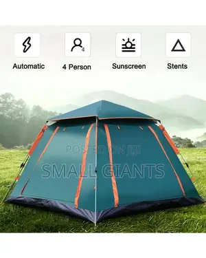 4 People Heavy-Duty Automatic Camping Tent