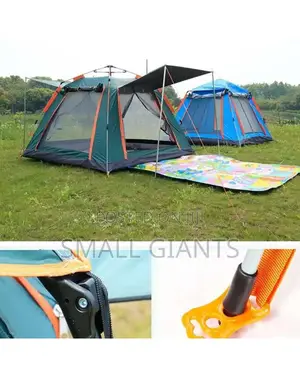 4 People Heavy-Duty Automatic Camping Tent