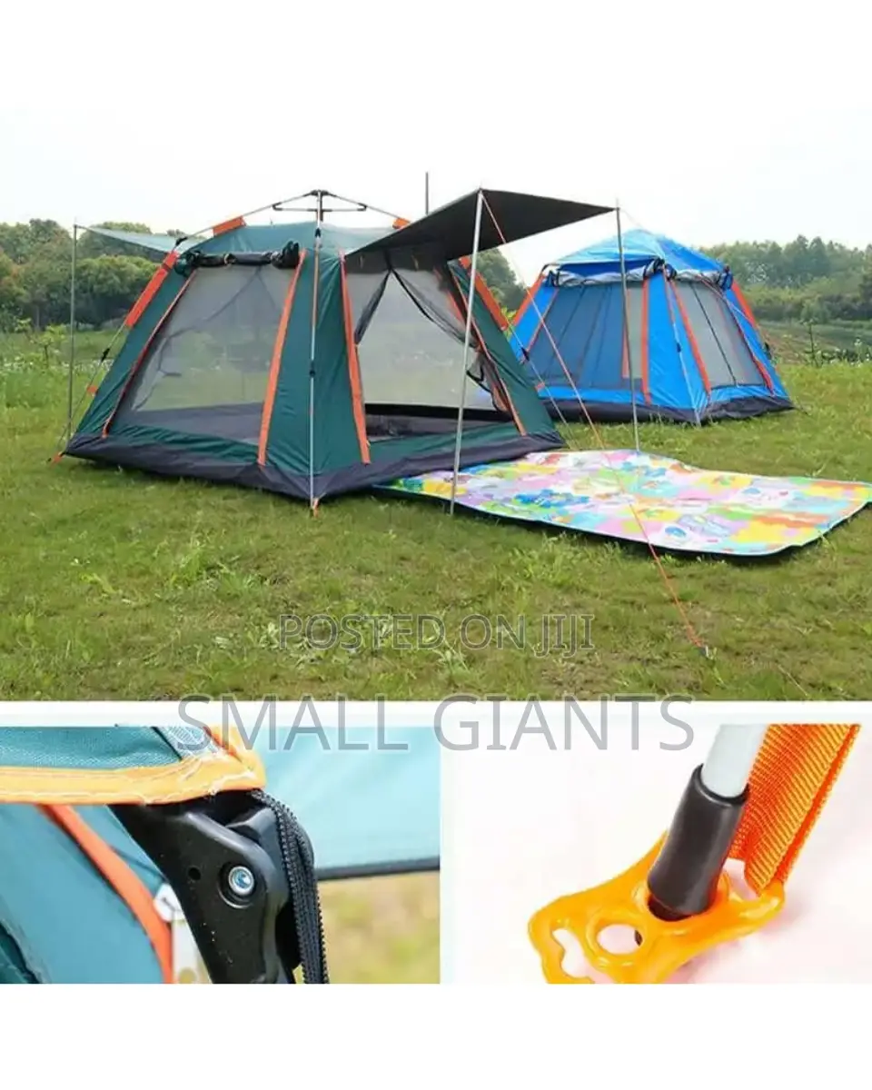 4 People Heavy-Duty Automatic Camping Tent