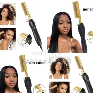 2 in 1 Comb Straightener Electric Straightener Hair Curler