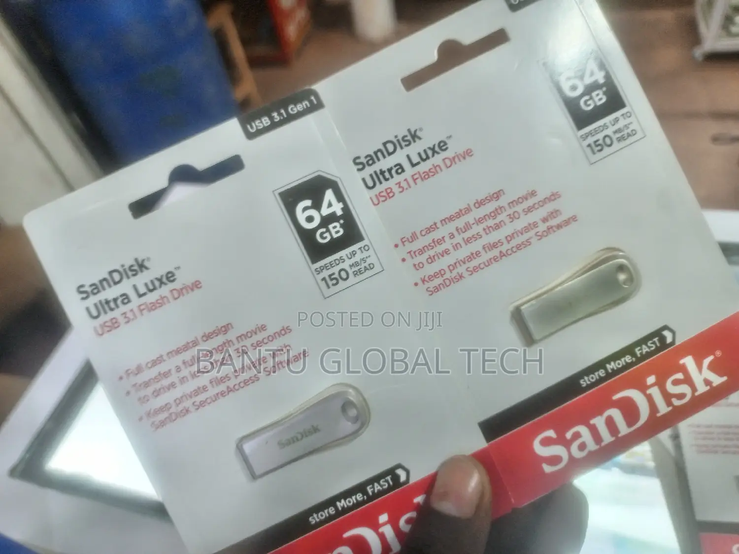 Sandisk 64 GB Ultra Luxe USB 3.1 Gen 1 Flash Drive