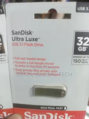 Sandisk 32GB Ultra Luxe USB 3.1 Gen 1 Flash Drive