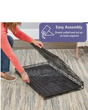 Fold Carry Single Door Collapsible Wire Dog Crate