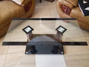 Executive Glass Center Table With 12mm Top Glass 110cm*55cm