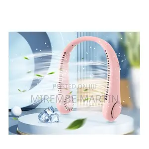 Portable Rechargeable Neck Cooling Fan.