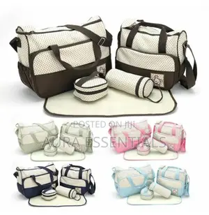 5 Pieces One Set Baby Diaper Nappy Women's Handbag