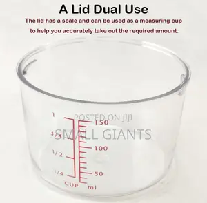 Plastic Sealed Airtight Storage Container With Measuring Cup