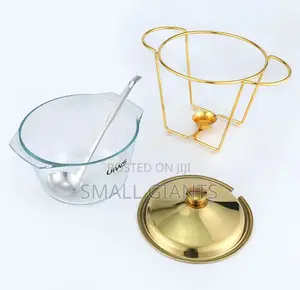 Glass Buffet Food Warmer/ Chafing Dish With Spoon