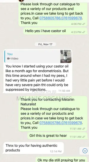 Organic Castor Oil 1litre