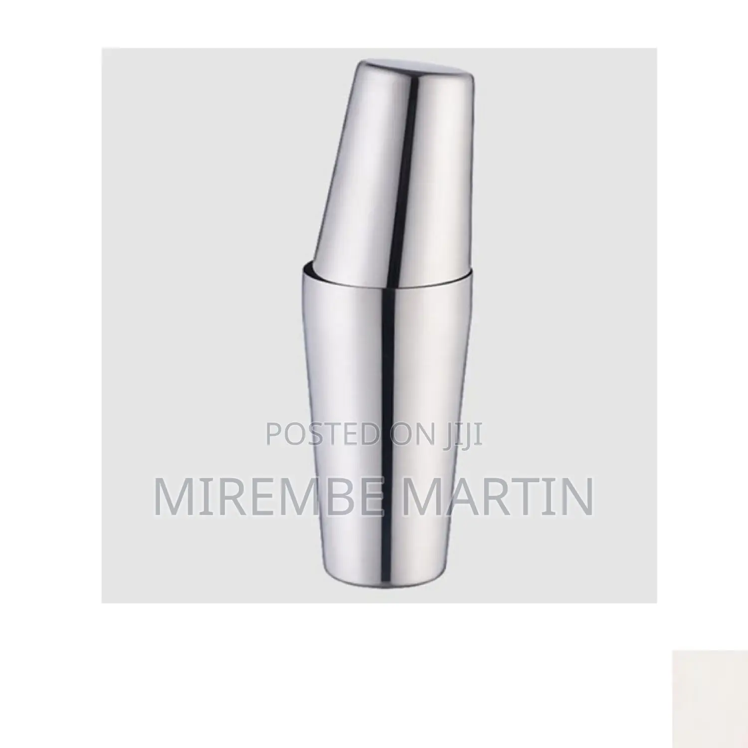 Stainless Steel Boston Cocktail Shaker Modulator.