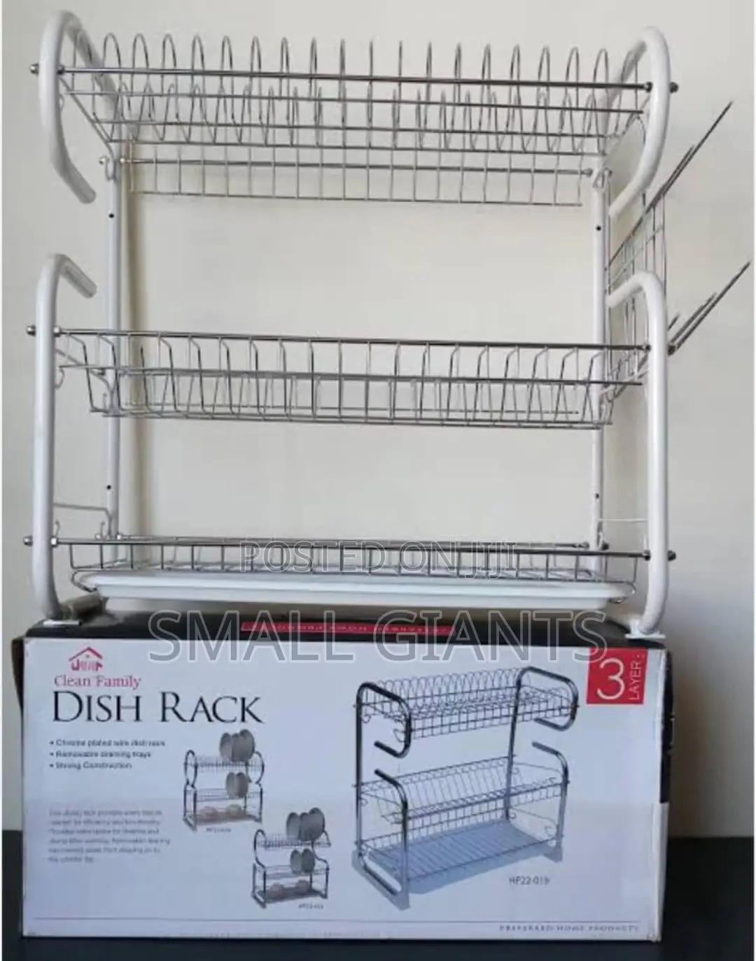 Tabletop Dish Plate Drying Rack 3 Layer