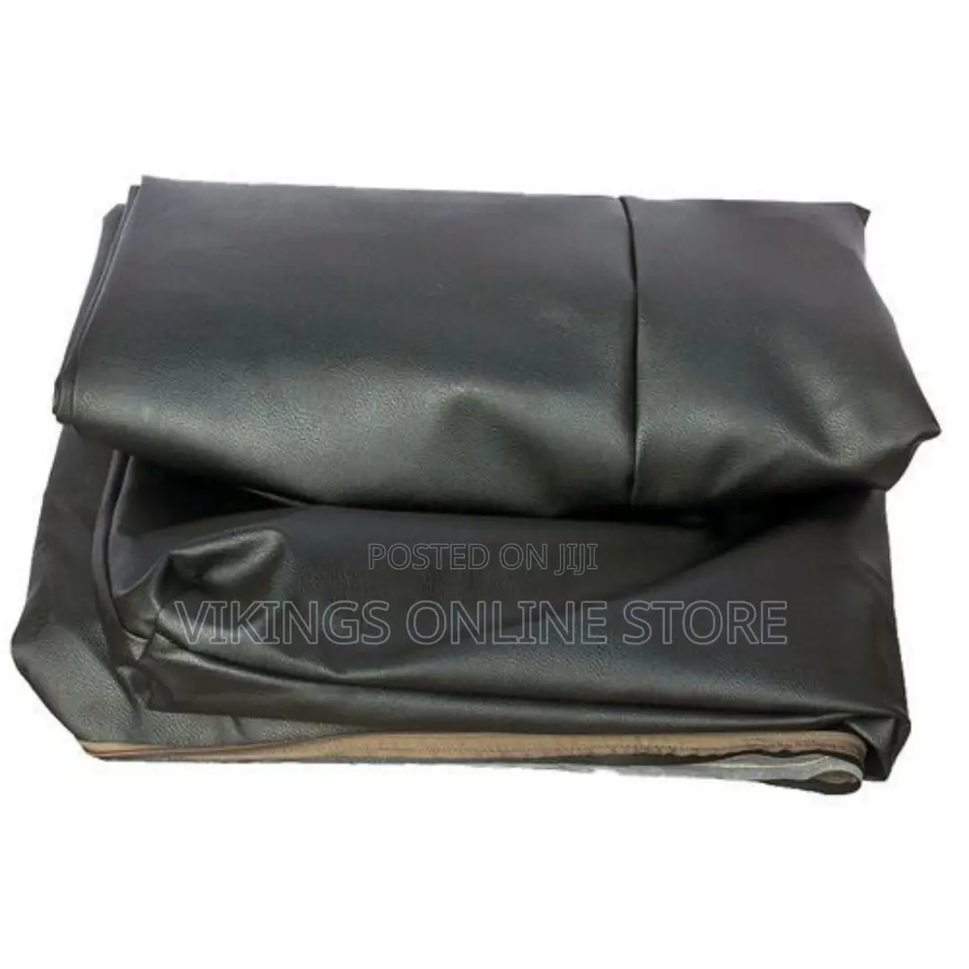 Faux Leather Zipped Mattress Protector - Black