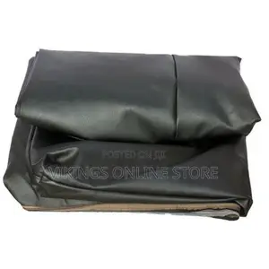 Faux Leather Zipped Mattress Protector - Black