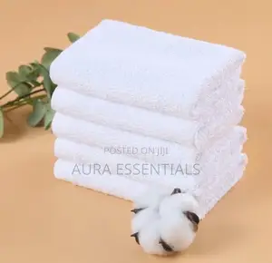 Cotton White Hotel Face Towels