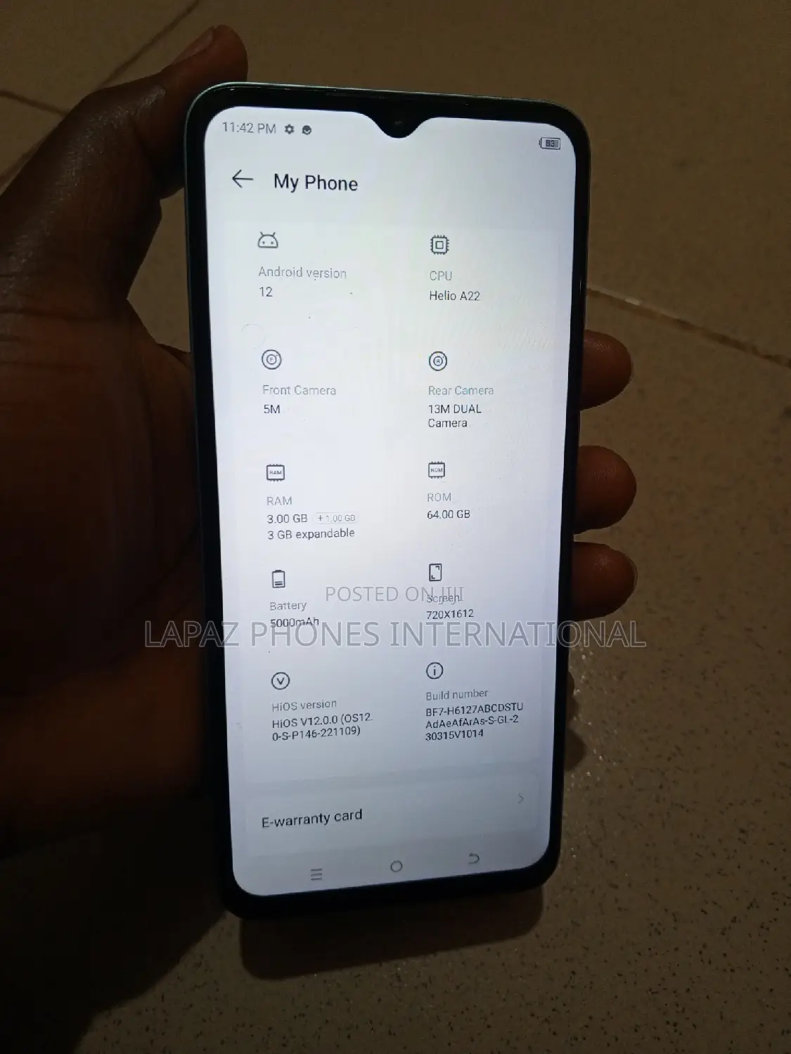 Tecno Pop 7 Pro 64 GB Blue