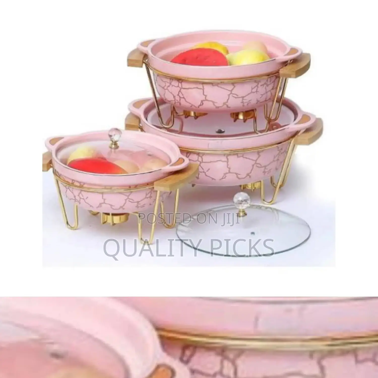 Triple Serving Dishes