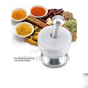 Stainless Steel Mortar and Pestle.