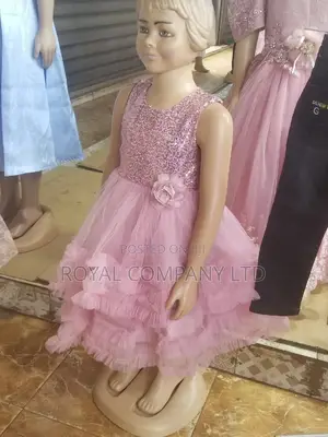 Girls Party Dresses/Pink and White Dresses