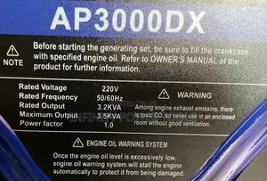 Apollo Generator Gasoline 3.5kw