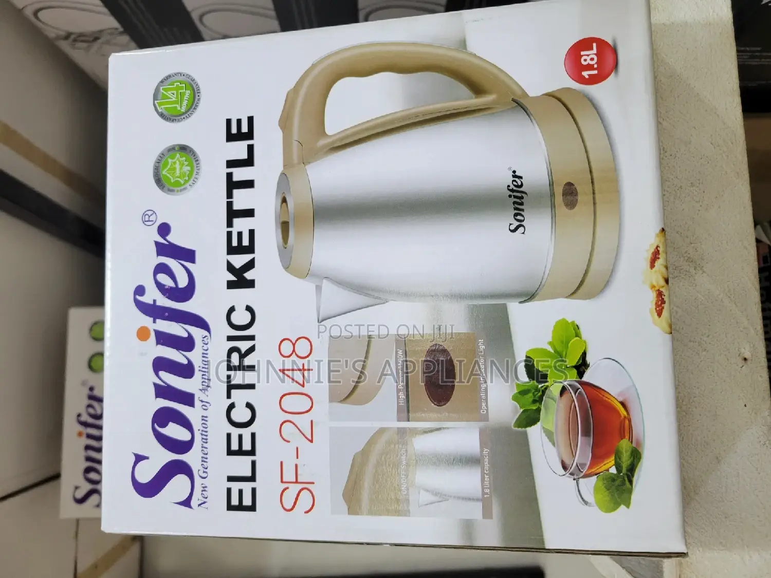 Sonifer Electric Kettle / 1.8l Automatic Switch