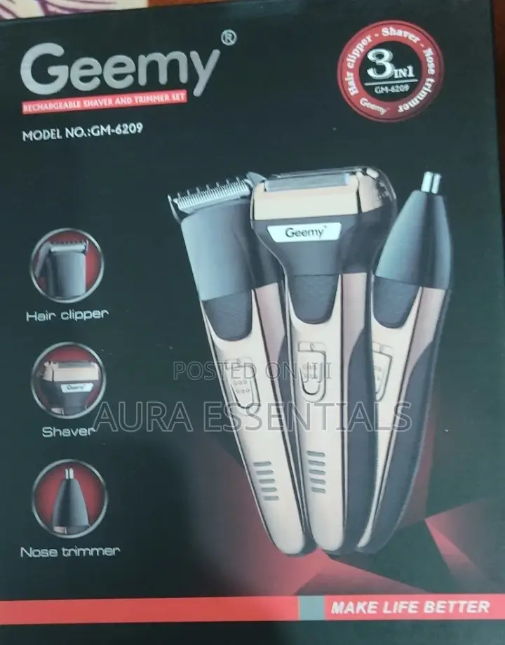 Geemy Hair Trimmer and Sever 3 in 1 Professional Clipper