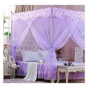 4 Stand / Pole Mosquito Net - Purple
