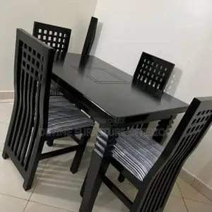 Four Seater Dining Table in Black Colour