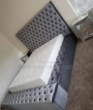 Mordan Bed in Gray Colour