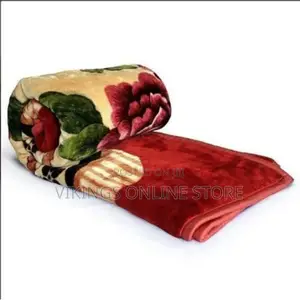 Double Bed Woolen Multi Coloured Printed Blanket 5*6 6*6