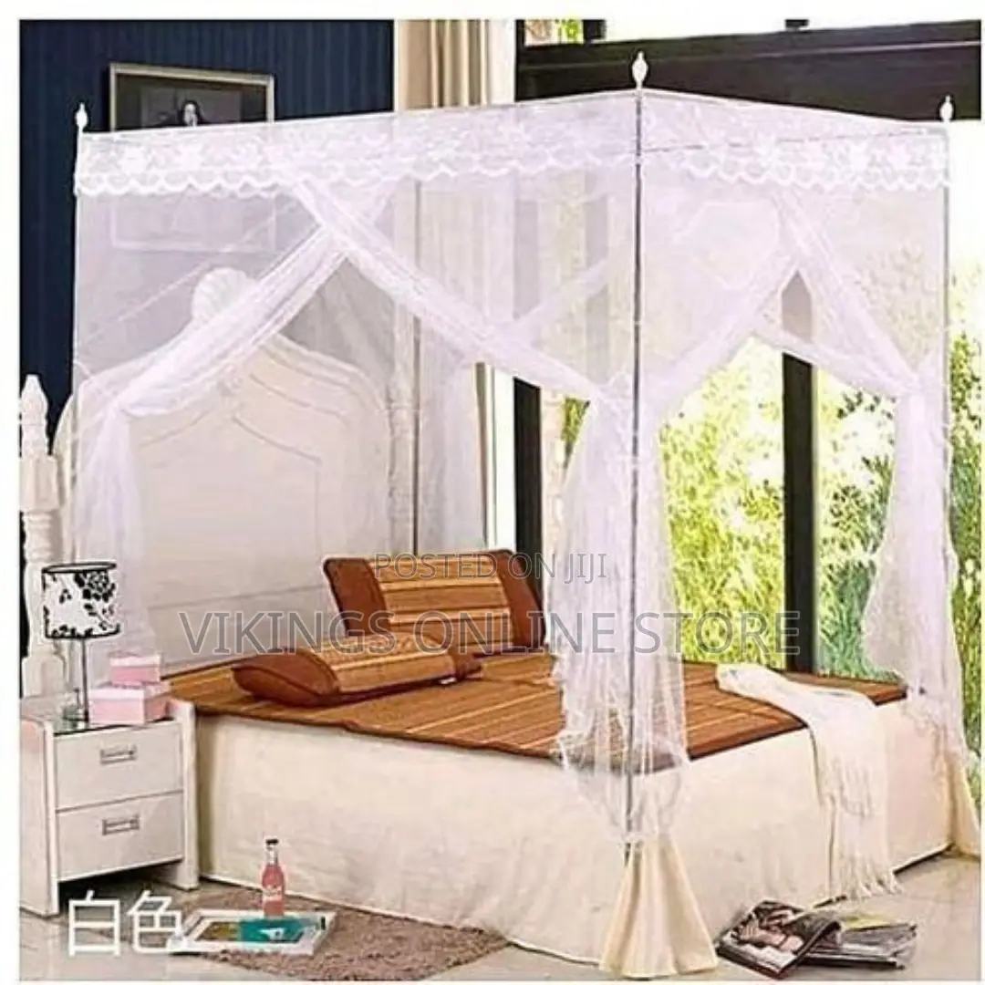 4 Stand / Pole Mosquito Net - White