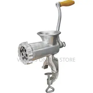Cast Iron Manual Meat Mincer - Sliver, No:5.