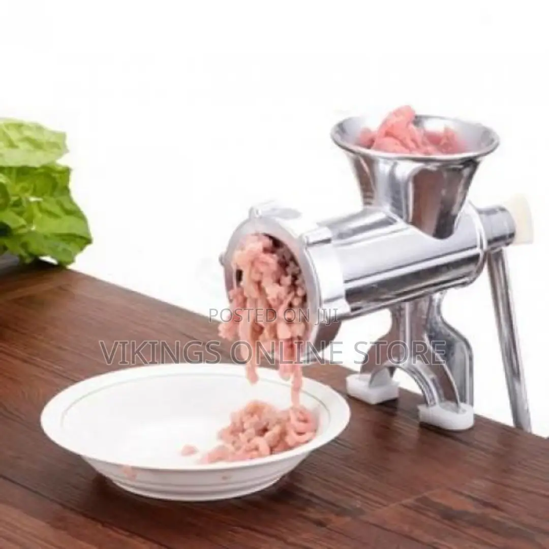 8size Manual Meat Grinder Mincer Mini Sausage Machine-Silver