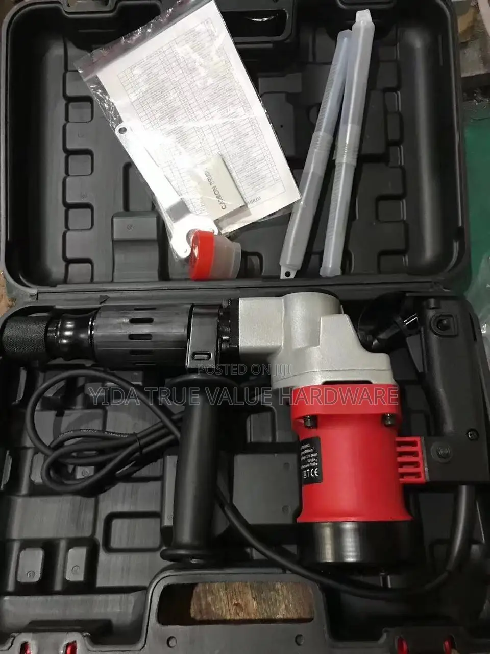 Hammer Drill Greatec With Its Bits