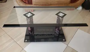 Modern Glass Center Table With Ultra Strong Glass 110cm*55cm