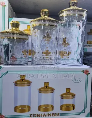 3 PCS Acrylic Canister Set