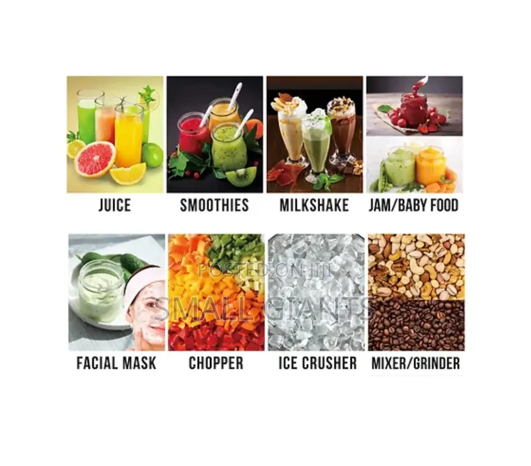 5 In1food Processor Chopper Mixer Coffee Grinder Blender