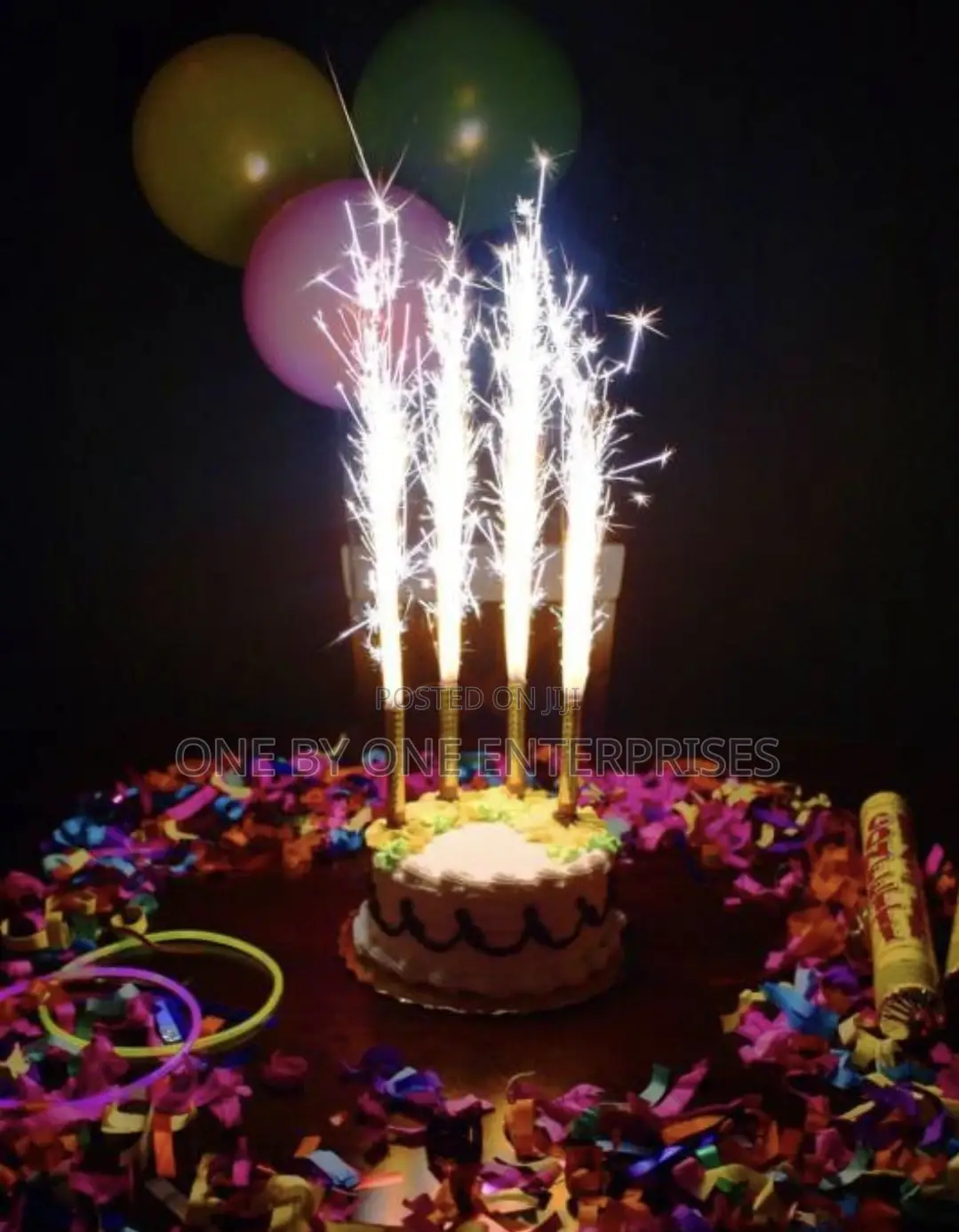SPARKLING BIRTHDAY CANDLES 12cm 6 PCS